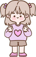 Hand Drawn Girl Illustration