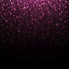 Shiny blurred effect. Luxury bokeh background. Sparkle light effect. Bright light particles twinkle on black background.