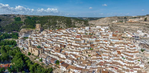Obraz premium Castle of Alcala del Jucar province of Albacete