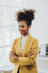 Business woman working in office