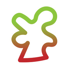 Colorful Gradient Abstract Outline