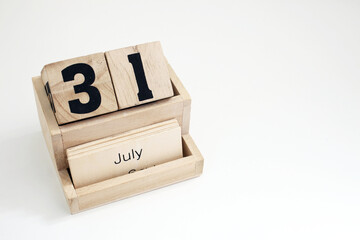 Thirty-First Of July Perpetual Calendar