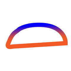 Colorful Gradient Abstract Outline