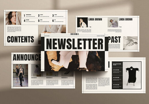 Newsletter Presentation Design Layout