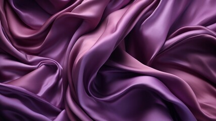 Obraz premium Purple Silk Waves Background Purple Silk Waves Background Generative AI