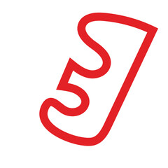 Colourful Abstract Outline