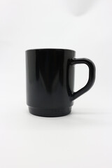 a large black cup