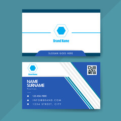 Logistics business card template vector design, Corporate Business Card template design, Double-sided creative business card template. Double sided modern business card