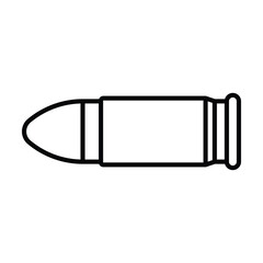 bullet icon, gun vector, shot illustration