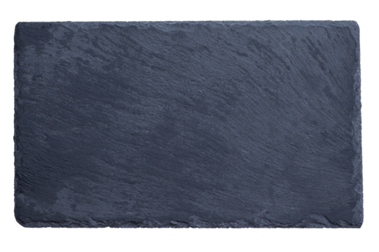 Black stone kitchen cutting board isolated on white background