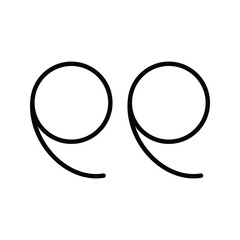 Quote icon. Quote sign icon. Quotation mark symbol.