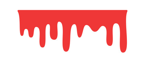 Blood dripping. Liquid ink dripping. sweet honey