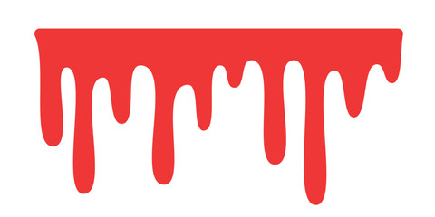 Blood dripping. Liquid ink dripping. sweet honey