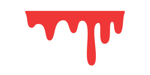 Blood dripping. Liquid ink dripping. sweet honey