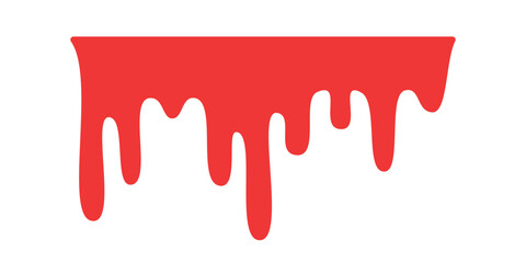 Blood dripping. Liquid ink dripping. sweet honey