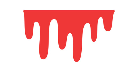 Blood dripping. Liquid ink dripping. sweet honey