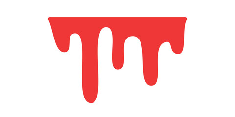 Blood dripping. Liquid ink dripping. sweet honey