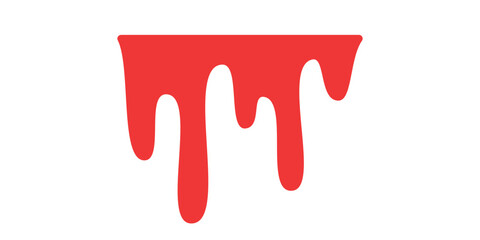 Blood dripping. Liquid ink dripping. sweet honey