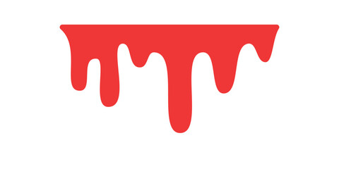 Blood dripping. Liquid ink dripping. sweet honey