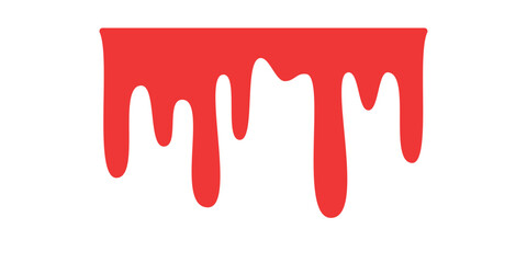 Blood dripping. Liquid ink dripping. sweet honey