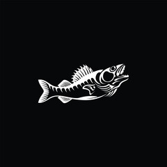 Fish Animal Creative Logo Design Vector