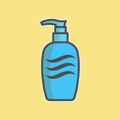 Shampoo free vector icon on trendy design