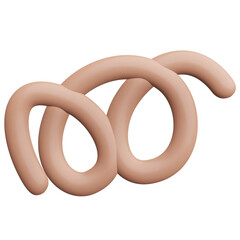 3D Retro Y2K Element 3 Big Spirals