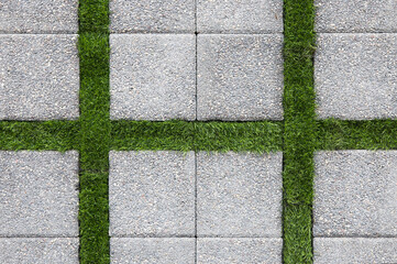 gray decorative pavement tiles close-up