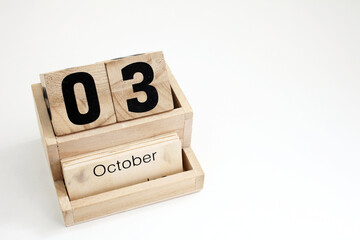 Third Of October Perpetual Calendar