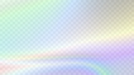Blurred gradient background in trendy retro 90s, 00s style. Y2K aesthetic. Rainbow light prism effect. Hologram reflection. Poster template for social media posts, digital marketing, sales promotion.