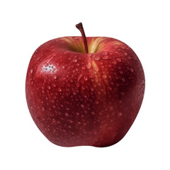 red apple isolated on white