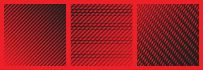 Set of Zig-Zag Oblique Straight Lines Pattern in Vector