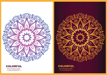 Luxury vector beauty wallpaper background mandala design . Ethnic royal nice colorful pattern template.