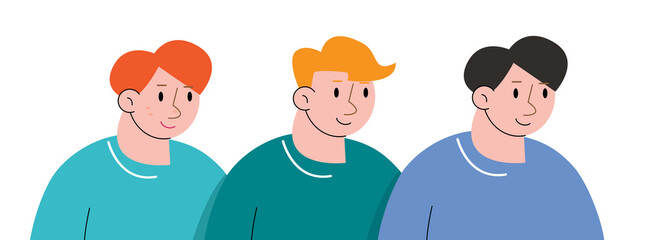 group of people avatar cartoon	
