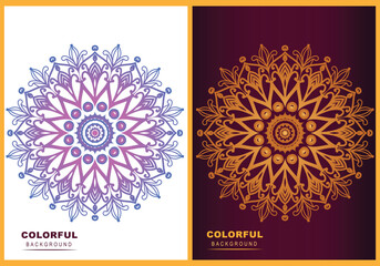 Luxury business vector background mandala design circle . Islamic paisley royal mandala pattern template