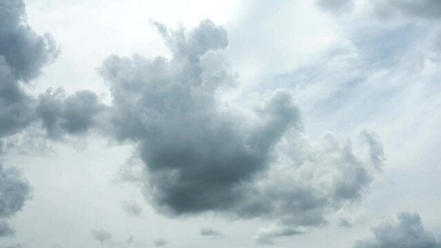 Timelapse cloudy sky