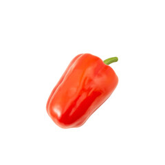 Red bell pepper cutout, Png file.