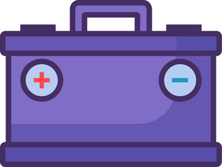 Flat Outline Hazardous Waste Accumulator