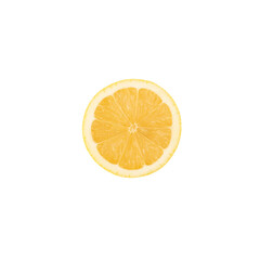 Lemon cutout, Png file.