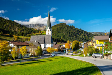 Sankt Martin am Tennengebirge, Austria - Picturesque town in regional Austria 