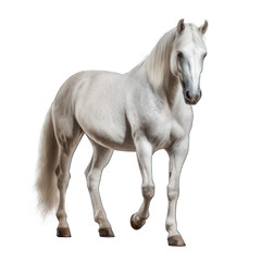Obraz na płótnie Canvas Horse isolated on white created with Generative AI