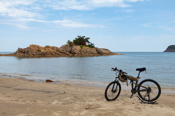 Fototapeta premium 海岸サイクリング