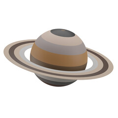 3D Saturn Illustration © fuwa