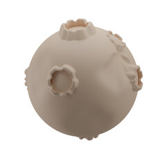 3D Moon Illustration