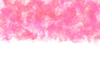 Pink watercolor splash hand painted background
