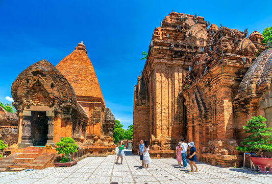 Ponagar Tower in Nha Trang, Vietnam. This is an artistic architectural work of Champa people built in 12th century with terracotta, recognized as a national architectural art monument Vietnam