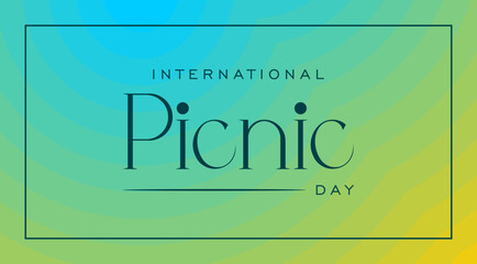 International picnic day background template - Powered by Adobe