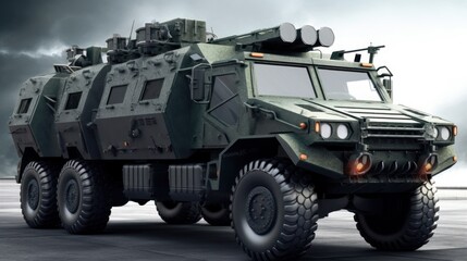 Military Armored Transport Vehicle