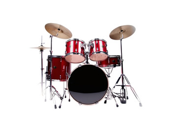 Fototapeta na wymiar drum kit on isolated