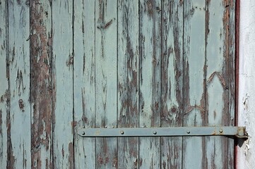 old wooden  olive  mint color wall